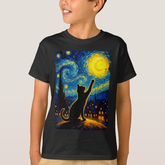 T-shirt Chat noir Chat Chat Maman Chat Papa (Devant)