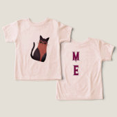 T-shirt Chat noir cool (Design Recto & Verso)