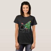 T-shirt Chat noir cool Ce Noël Poussant (Devant entier)