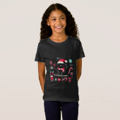 T-Shirt Chat noir de Noël (Devant entier)