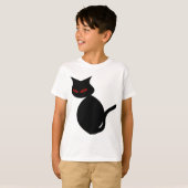 T-shirt Chat noir Devil Eye (Devant entier)
