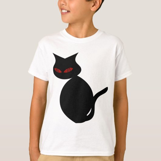 T-shirt Chat noir Devil Eye (Devant)