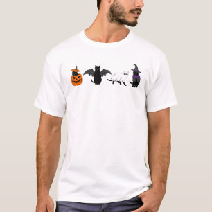 T-shirt Chat noir d'Halloween