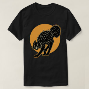 T-shirt Chat noir d'Halloween 1920