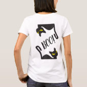 T-shirt Chat noir d'Halloween, Boo ! Traiteur ou Trick, te (Dos)