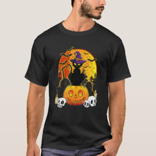 T-shirt Chat noir effrayant d'Halloween Costume d'Hallowee