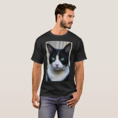 T-shirt Chat noir et blanc (Devant entier)