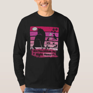 T-shirt Chat Noir Êtes-Vous Kitten Me Droite Meow