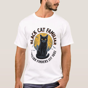 T-shirt Chat Noir Familier Vintage Sauvetage Halloween Des
