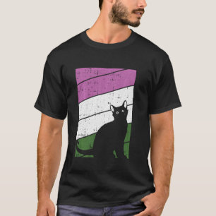 T-shirt Chat Noir Genre Queer Pride Kitty Lgbt Q Fier A