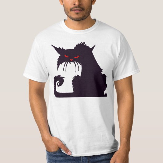 T-shirt Chat noir grincheux (Devant)