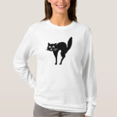 T-SHIRT CHAT NOIR HALLOWEEN  (Devant)