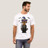 T-shirt Chat Noir Halloween (Devant entier)