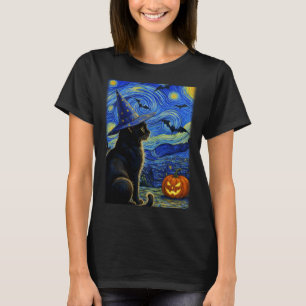 T-shirt Chat noir Halloween amateurs de chats drôles pour