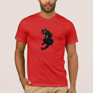 T-SHIRT CHAT NOIR HALLOWEEN PARTY