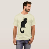 T-shirt Chat Noir Homme Tee Chat Bio (Devant entier)