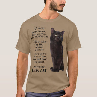 T-shirt Chat Noir Je suis votre Chat Noir Pères Fête des m