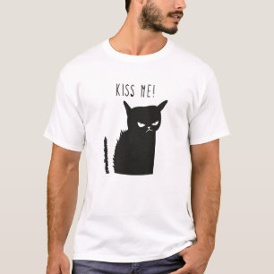T-shirt Chat noir Kiss Me