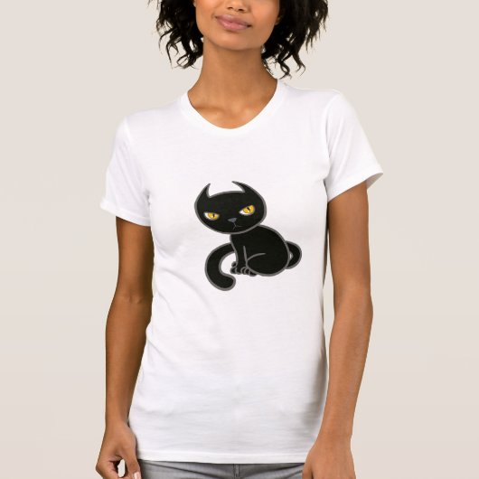 T-shirt Chat noir kitty (Devant)