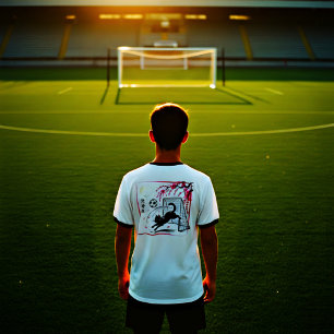 T-shirt Chat Noir Ludique Football pour les Amateurs de Ch