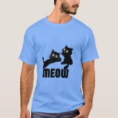 T-shirt chat noir, maman (Devant)