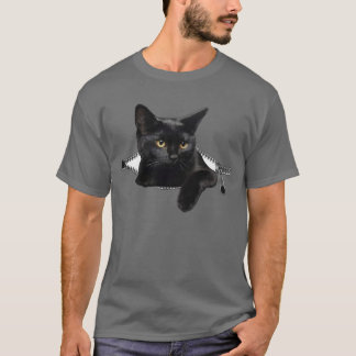 T-shirt Chat noir mignon