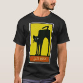T-shirt Chat Noir, Musique Jazz (Devant)