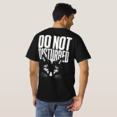 T-Shirt Chat Noir NE PAS DÉRANGER | Graphique pour (Dos entier)