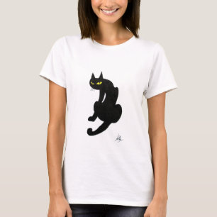 T-SHIRT CHAT NOIR NINJA HALLOWEEN PARTY