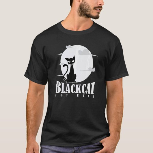 T-shirt Chat Noir Pas Méchant (Devant)