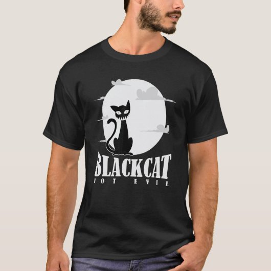 T-shirt Chat Noir Pas Méchant (Devant)