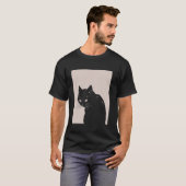 T-shirt Chat Noir Pastel Gothique (Devant entier)