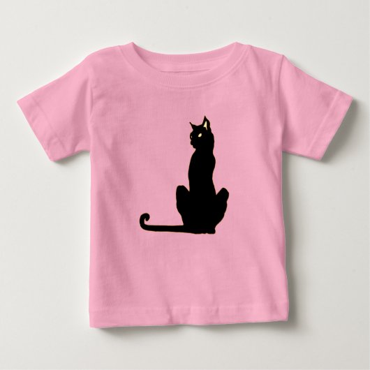 T-shirt Chat Noir pour bébé/bébé (Devant)