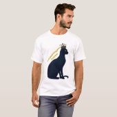 T-shirt Chat noir royal (Devant entier)