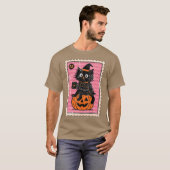 T-shirt Chat noir sorcière (Devant entier)