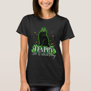 T-shirt Chat Noir St Patricks Day Chat Chanceux Maman Chat
