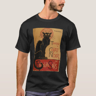 T-shirt Chat noir vintage d'Art Nouveau Le Chat Noir