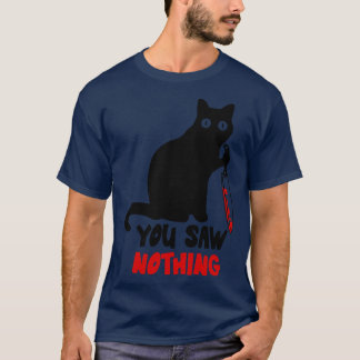T-shirt Chat Noir Vous N'Avez Rien Vu