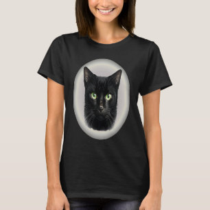 T-shirt Chat Noir Yeux Jaunes & Verts Cool Cat Daddy