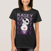 T-shirt Chat - Nom de Kasey (Devant)