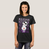 T-shirt Chat - Nom de Keisha (Devant entier)