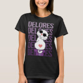 T-shirt Chat - Nom Delores (Devant)