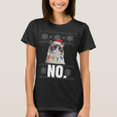 T-shirt Chat Non Grumpy Xmas Chats Pas De Vilains Cadeaux  (Devant)