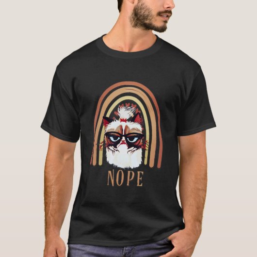 T-shirt Chat Non Pour Chat Kitty En Colère (Devant)