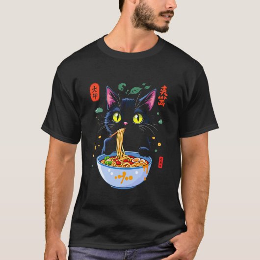 T-shirt Chat nouille (Devant)