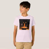 T-shirt Chat Obsidienne & Souris Audacieuse – Fête de Rame (Devant entier)