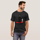 T-shirt Chat Oops Chat Meurtrier Avec Couteau Funny Chat N (Devant entier)