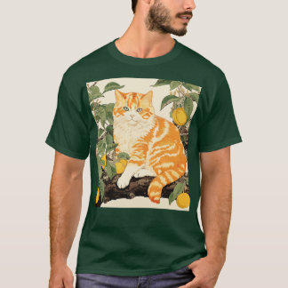 T-shirt Chat Orange