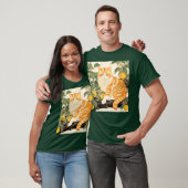 T-shirt Chat Orange (Unisexe)