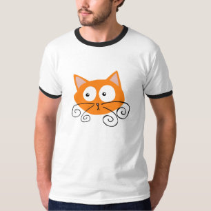 T-shirt Chat orange